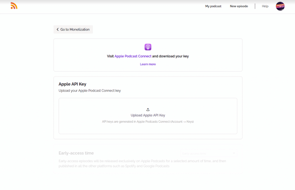 upload apple api key