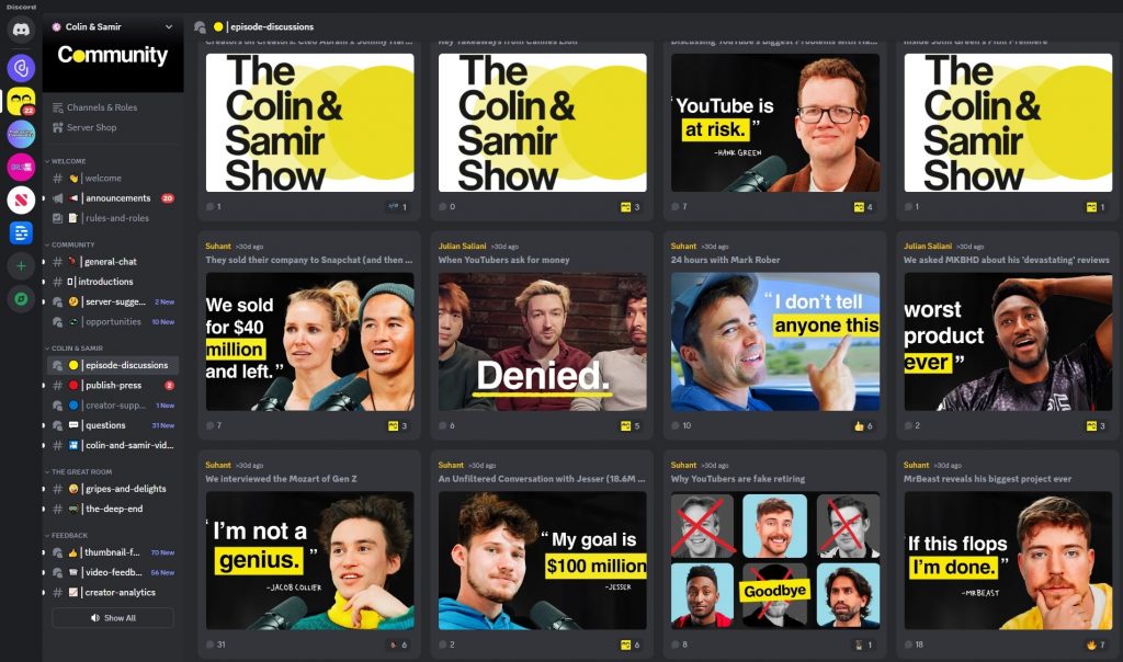 How Podcast Hosts Can Interact with Their Listeners-Colin and Samir Show Discord